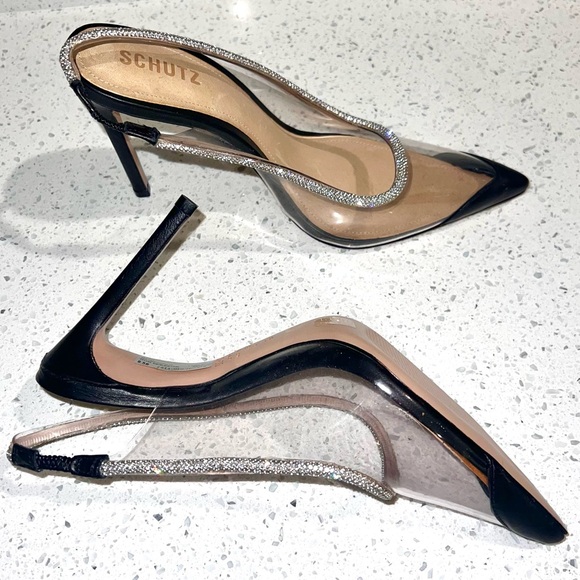 Schutz 8.5 Sling Back heels New - Picture 2 of 7